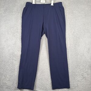 Under Armour Match Play Pants Men's 38x32 Blue Golf Performance Straight Stretch